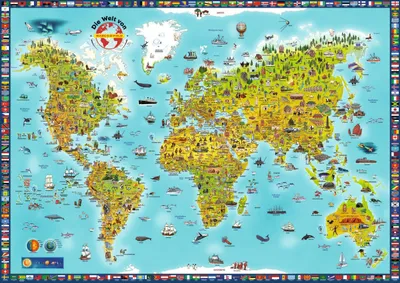 Produktbild von MARCO POLO Panorama Kinderweltkarte