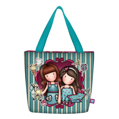 Image de Sac à main Gorjuss Fireworks Lunchbox rouge grenat (24 x 29 x 10 cm)