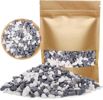 Produktbild von Weiße Dekorationssteine 900g - Siersteine für Vasen, Blumenvasen und Aquarium