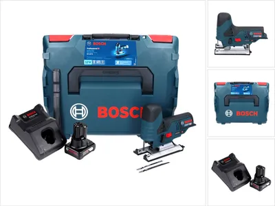 Produktbild von Bosch GST 12V-70 Professional Akku Stichsäge 12 V + 1x Akku 6,0 Ah + Ladegerät + L-Boxx