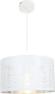 Produktbild von Hängelampe, Metall, weiß, Chrom, rund, 38 cm