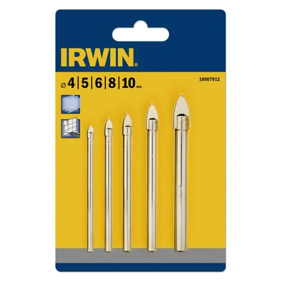 Produktbild von IRWIN Glas- und Fliesenbohrer-Set 4-10 mm