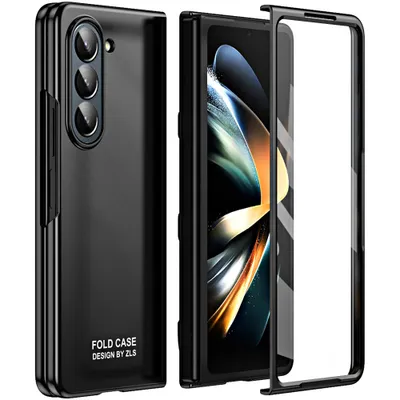 Obrázek produktu pro Pouzdro pro Samsung Galaxy Z Fold 5 Ultratenké matné tvrdé PC kryt s ochranou displeje černé