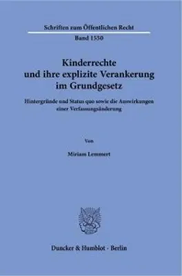 Image de Kinderrechte und ihre explizite Verankerung im Grundgesetz
