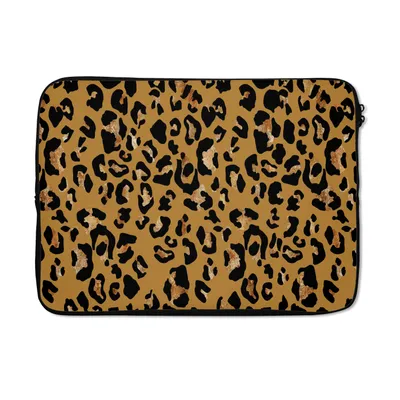 Produktbild von MuchoWow® Laptop Hülle 14 ZollTiere - Pantherdruck - Muster Laptoptasche - Laptoptasche - Stoßsicher - Schutzhaube