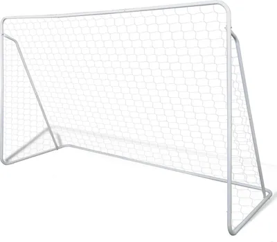 Image de vidaXL Filets de buts de football 2 pièces 240 x 90 x 150 cm acier