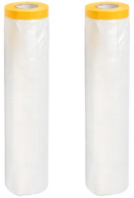 Abdeckfolie 2 Rollen 5x20 m transparent für Möbel & Böden