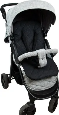 Produktbild von BABYLUX Matratze für Kinderwagen Buggy Sitzauflage Doppelseitig 1. Schwarz Pik