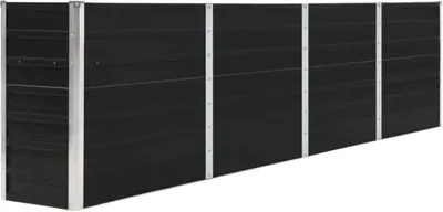 Obrázok produktu pre vidaXL Zvýšená posteľ 320 x 40 x 77 cm Pozinkovaná oceľ Antracit