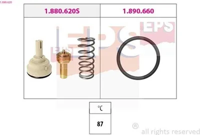 Produktbild von EPS Thermostat Kühlmittel 87°C für VW Golf V Schrägheck (1K1) TOURAN (1T1, 1T2) Passat Variant (3C5) GOLF PLUS (5M1, 521) für AUDI A3 Sportback (8PA)