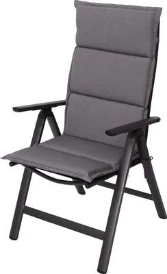 Produktbild von Sun Garden Gartenauflage "Elba" Hochlehner 4er Set / 50318-712 hellgrau