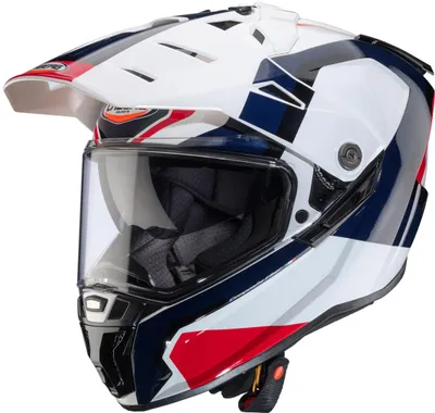Image de Casque intégral CABERG TANAMI SCRAM, taille M, bleu/rouge/blanc
