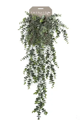 Produktbild von künstlicher Eucalyptus hängend mit 5 Ranken grün L. 75cm Emerald