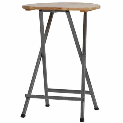 Zdjęcie produktu dla H.G. 101741 Stół roboczy z blatem z drewna sosnowego; kolor: brązowy; średnica: 78 cm