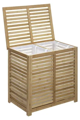 Obrázek produktu pro Dvojitý bambusový koš na prádlo Sicela 50L
