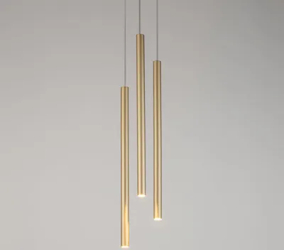 Zdjęcie produktu dla Lampa wisząca nowoczesna dekoracyjna potrójna okrągła złota Sopel 3xG9 3W Sigma Lighting