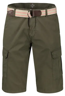 Produktbild von LRS Herren Cargo Bermudashorts mit Seitentaschen und Gürtel , Farbe: AGED OLIVE , Größe: 36