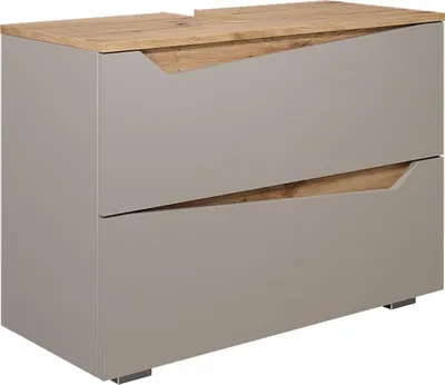 Produktbild von Waschbeckenunterschrank Vicco Marelle Greige 80 x 57.5 cm mit 2 Schubladen, Model 57333