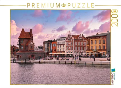 Produktbild von CALVENDO Puzzle Am Hafen von Stralsund | 2000 Teile Lege-Größe 90x67cm Foto-Puzzle für glückliche Stunden