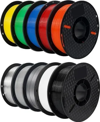 Produktbild von 3D-Drucker-Filament, 1,75 mm Durchmesser, umweltfreundliches Material, 10 KG Mischfarbe PETG