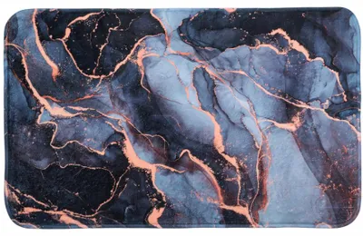 Imagen del producto de SANILO® Alfombra de baño, diseño mármol abstracto, 70 x 110 cm