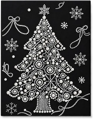 Imagen del producto de Kit de pintura con diamantes, decoración de invierno, 30 x 40 cm, set completo para hacer tú mismo, ideal para Navidad
