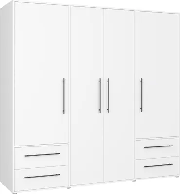 Obrázek produktu pro Nábytek24 Šatní skříň se závěsnými dveřmi Jupiter Mkss841-120 Šatní skříň bílá