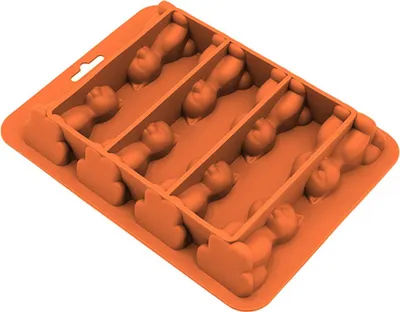 Produktbild von 3D-Eiswürfelform in Katzenform, BPA-freie Silikonschale für kalte Getränke, Whisky-Cocktails, leicht zu lösender Eiswürfelbereiter