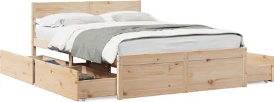 Produktbild von vidaXL Massivholzbett ohne Matratze 120x190 cm Kiefernholz