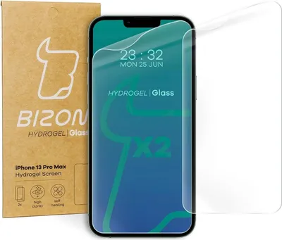 Produktbild von Bizon Glass Hydrogel Displayschutzfolie, iPhone 13 Pro Max, 2 Stück
