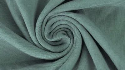Produktbild von French Terry Tayler Altgrün, Uni 250 g/m², Sommersweat angeraut glatt/fein, 50 cm, Meterware