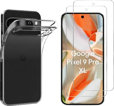 Image de Housse pour Google Pixel 9 Pro XL avec 2 protections d'écran en verre trempé Phonillico®