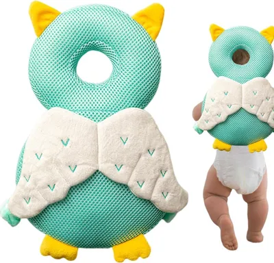 Produktbild von Baby Kopfschutz Rucksack, Baby Head Schutzpolster, Verstellbares Baby Schutzkissen, für Kleinkinder Krabbeln und Laufen, Grün