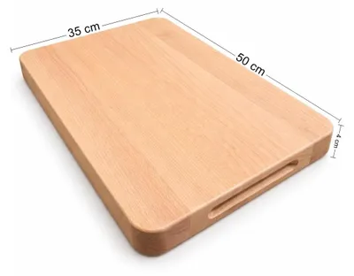 Produktbild von Omgoods - Hackbrett aus Buche, 50 x 35 x 4 cm