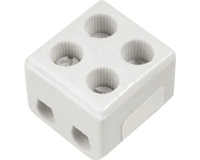 Obrázek produktu pro Svorkovnice keramická 6111-06 4mm² 400V 2p