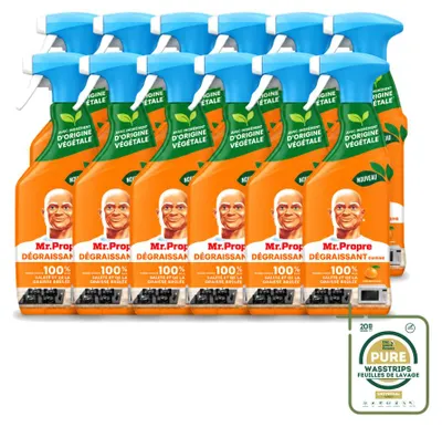 Produktbild von 12 x Mr. Proper Küchenentfetter Spray - Mandarine - 500 ml - Vorratspackung - 12 Stücke