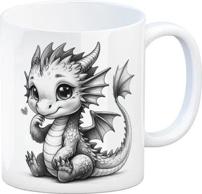 Produktbild von Niedlicher Drache Kaffeebecher