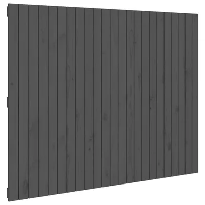 Produktbild von vidaXL Wand-Kopfteil Grau 146,5x3x110 cm Massivholz Kiefer