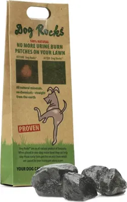 Produktbild von Dog Rocks Steine gegen Hunde-Urinflecken auf Rasen