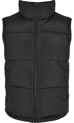 Productafbeelding van Urban Classics heren puffer vest, model Block, kleur zwart/zwart, maat XL