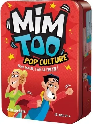 Produktbild von Mimtoo Pop Culture, Kooperatives Ratespiel, Asmodee, Familienspiel, Ab 10 Jahren, 2+ Spieler, 30 Min Spielzeit
