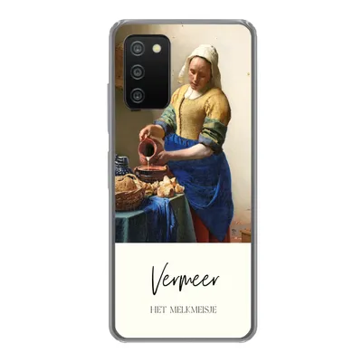 Produktbild von MuchoWow® Handyhülle Schutzhülle Hülle für Samsung Galaxy A03s Kunst - Milchmädchen - Vermeer Silikon Softcase Handy Hülle - Schutz