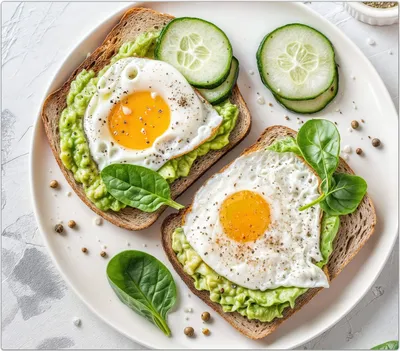 Produktbild von Spritzschutz Herdabdeckplatte Schneidebrett aus Glas Brot und Avocado 1-Teilig (60x52cm)