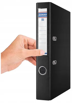 Produktbild von DONAU Aktenordner Dokumentenordner A4 schwarz 50mm