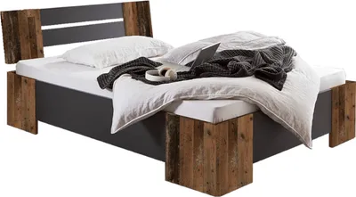 Produktbild von Futonbett LINZ, Bett, Old Style / anthrazit, 140x200