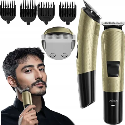 Zdjęcie produktu dla Enchen BEARDO 3 Maszynka do strzyżenia włosów brody ciała 4 końcówki TRYMER