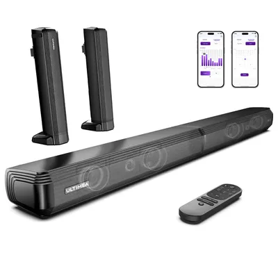Productafbeelding van ULTIMEA 2.2-kanaals soundbar voor televisies, splitbare soundbar 2-in-1, Bluetooth® 5.3, 3 equalizer-modi en instelbare bas, Apollo S40
