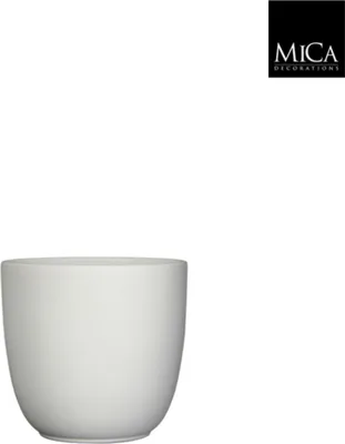 Produktbild von Tusca Topf rund weiß matt h18,5xd19,5 cm