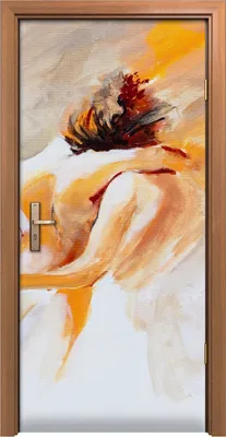 Produktbild von Türposter 90x200 cm Türaufkleber Türtapete Türfolie Klebefolie Paar Liebesakt Malerei Kunst Nachbildung