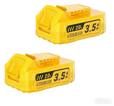 Zdjęcie produktu dla Akumulator do narzędzi 20 V MAX – DCBP034 – akumulator zapasowy – litowo-jonowy 3500 mAh – zestaw 2 sztuk – bez ładowarki – kompatybilny z modelami DCB206/205/204